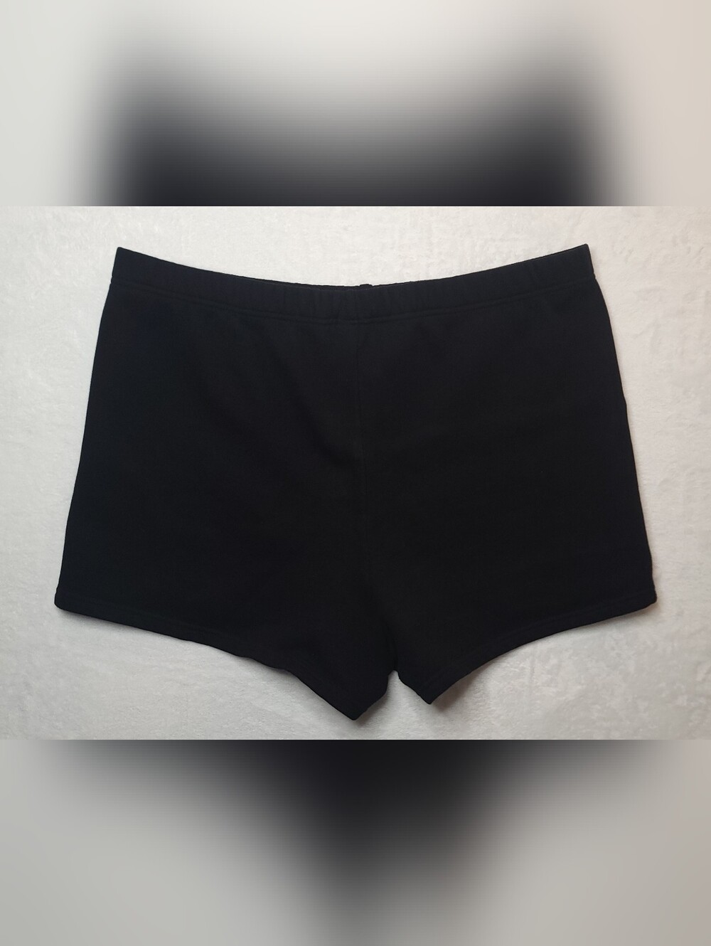 Aritzia Tna Cozy Sweatfleece Perfect Hi-rise Mini Short Black Sz 2XL Women's - Picture 3 of 16